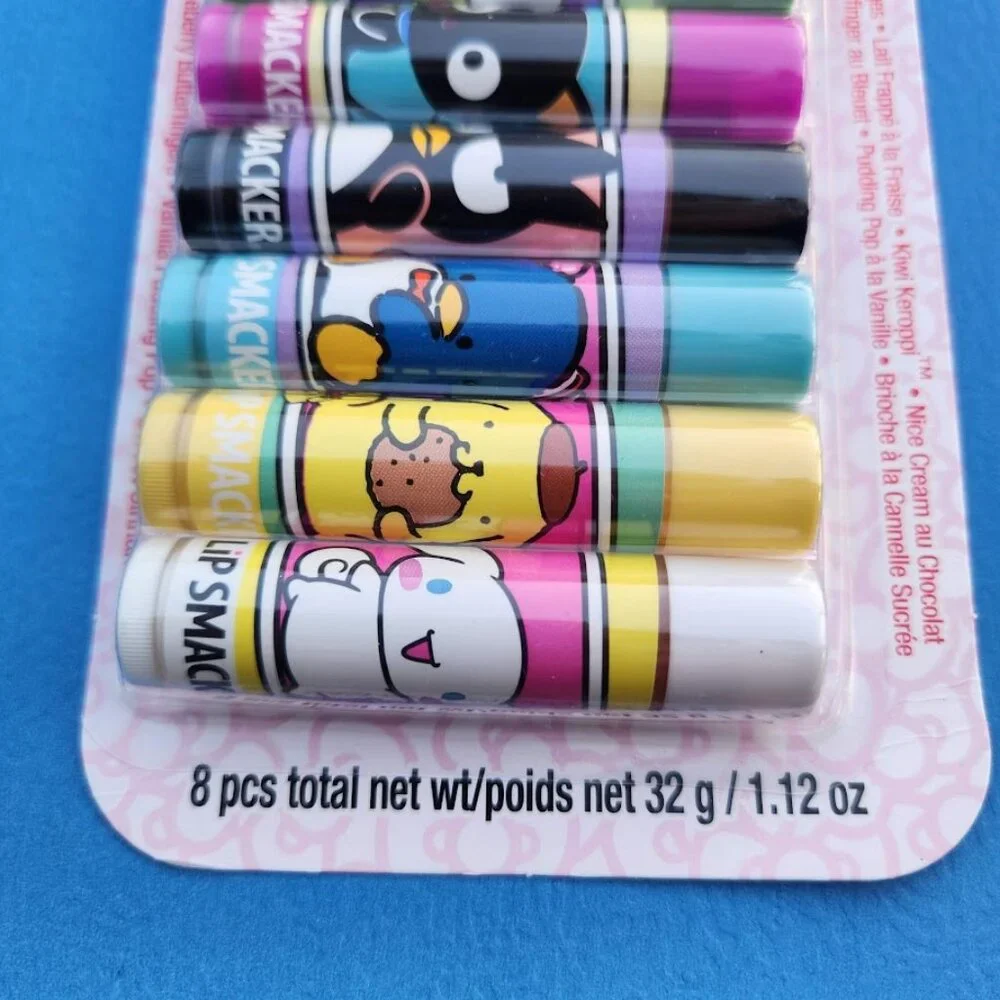 NEW Lip Smacker Sanrio Hello Kitty 8-Piece Flavored Lip Balm My Melody Little Tw